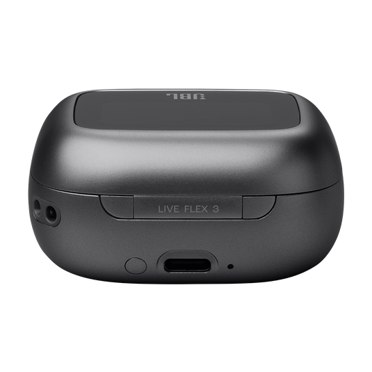 JBL Live Flex 3 - Black - True wireless noise-cancelling open-stick earbuds - Detailshot 4 image number null
